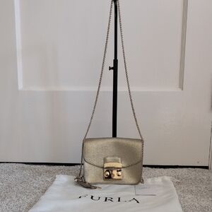  Furla Metropolis Gold Mini Crossbody